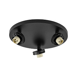 Loftlampe CAN TILT ROUND BASE � 25CM MIX�N MATCH 3-flammer, rund, uden sk�rm, kardanisk drejning GU10 IP20, sort