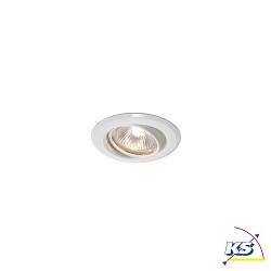 Recessed ceiling ring, swivelling, voltage constant, 12V AC / DC, GU5.3 / MR16, 50W, white