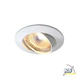 Recessed ceiling ring 68s, swivelling, voltage constant, 12V AC / DC, GU5.3 / MR16, 50W, white