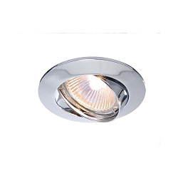 Loftmonteringsring 68er, drejelig, sp�nding konstant, 12V AC / DC, GU5.3 / MR16, 50W, chrom