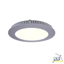 Recessed LED ceiling luminaire LED Panel 8, current constant, 350 mA, 8W, 2700K, silver