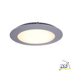 Recessed LED ceiling luminaire LED Panel 12, current constant, 350 mA, 12W, 2700K, silver