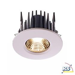 Recessed LED ceiling luminaire COB 86 IP65 round, current constant, 350 mA, 8W, 2700K, white