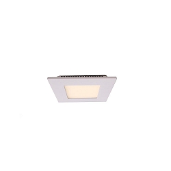 LED Loftindbygningslampe LED Panel Square 8, str�m konstant, 350 mA, 8W 2700K 120�, hvid