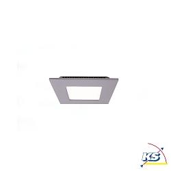 LED ceiling luminaire LED Panel square 8, current constant, 350 mA, 8W 4000K 120, silver