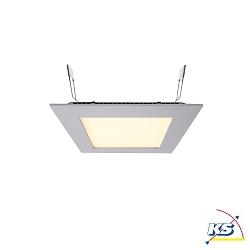 LED ceiling luminaire LED Panel square 15, current constant, 350 mA, 15W 2700K 120, silver