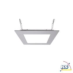 LED ceiling luminaire LED Panel square 15, current constant, 350 mA, 15W 4000K 120, silver