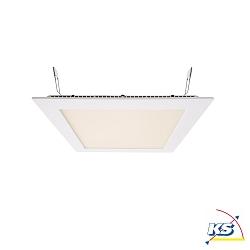 LED ceiling luminaire LED Panel square 20, current constant, 700 mA, 20W 2700K 120, white