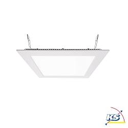 LED ceiling luminaire LED Panel square 20, current constant, 700 mA, 20W 4000K 120, white