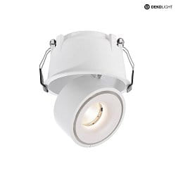 Recessed LED ceiling luminaire UNI II, 33-34V DC, current constant, 12W 3000K 1035lm 35, dimmable, white