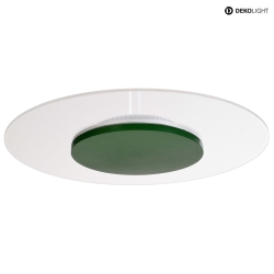 LED Ceiling luminaire ZANIAH 42, 24W, 3000K, IP20, dimmable, green