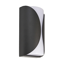 Udendørs wall luminaire GRUMIUM ROUND II rund, omskiftelig IP54, mørkegrå, satin, hvid 
