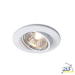 Recessed ceiling ring 68s, voltage constant, 12V AC / DC, GU5.3 / MR16, 50W, swivelling, white