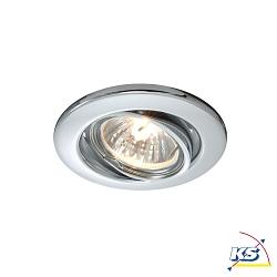 Recessed ceiling ring 68s, voltage constant, 12V AC / DC, GU5.3 / MR16, 50W, swivelling, silver