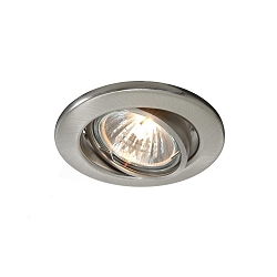 Loftmonteringsring 68er, sp�nding konstant, 12V AC / DC, GU5.3 / MR16, 50W, drejelig, b�rstet aluminium