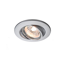 Loftmonteringsring 68er, sp�nding konstant, 12V AC / DC, GU5.3 / MR16, 50W, drejelig, s�lv mat
