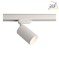 3-Phase Spot CAN, 220-240V AC/50-60Hz, GU10 LED max. 7.5W, rotatable and pivotable, white