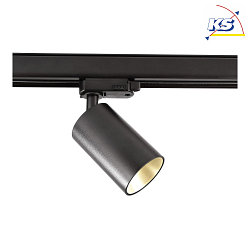 3-Phase Spot CAN, 220-240V AC/50-60Hz, GU10 LED max. 7.5W, rotatable and pivotable, black