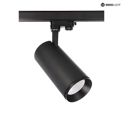 3-phase spot LUCEA 30 IP20, transparent, deep black dimmable