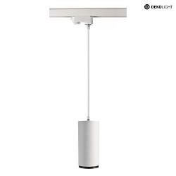 3-phase spot LUCEA 15 IP20, transparent, traffic white dimmable