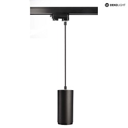 3-phase spot LUCEA 15 IP20, transparent, deep black dimmable