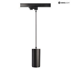 3-phase spot LUCEA 20 IP20, transparent, deep black dimmable
