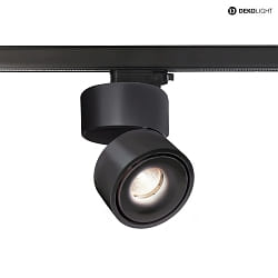 3-phase spot UNI II IP20, black, transparent dimmable