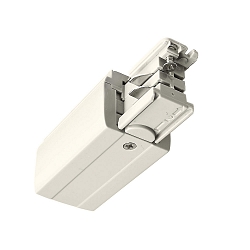 Tilbeh�r til 3-Faset skinnesystem D LINE - elektrisk feeder venstre, 220-240V AC / 50-60Hz, hvid