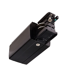 Tilbeh�r til 3-Faset skinnesystem D LINE - elektrisk feeder venstre, 220-240V AC / 50-60Hz, sort
