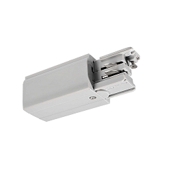 Tilbeh�r til 3-Faset skinnesystem D LINE - elektrisk feeder h�jre, 220-240V AC / 50-60Hz, gr�