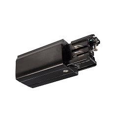 Tilbeh�r til 3-Faset skinnesystem D LINE - elektrisk feeder h�jre, 220-240V AC / 50-60Hz, sort