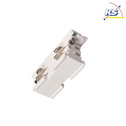 Accessories for 3-Phase track system D LINE - electrical connector, 220-240V AC/50-60Hz, white