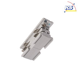 Accessories for 3-Phase track system D LINE - electrical connector, 220-240V AC/50-60Hz, gray