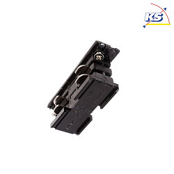 Accessories for 3-Phase track system D LINE - electrical connector, 220-240V AC/50-60Hz, black