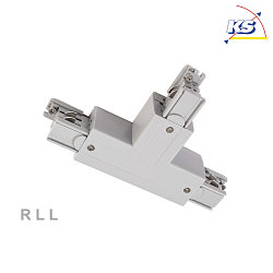 Accessories for 3-Phase track system D LINE - T-coupler left-left-right with change mechanism, 220-240V AC, gray