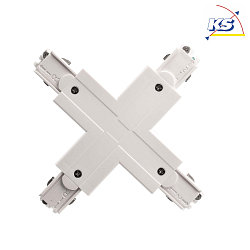 Accessories for 3-Phase track system D LINE - X-coupler left-left-right-right, 220-240V AC/50-60Hz, white