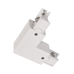 Tilbeh�r til 3-Faset skinnesystem D LINE - 90�-samlestykke venstre-h�jre med �ndringsmekanisme, 220-240V AC, hvid