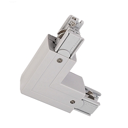 Tilbeh�r til 3-Faset skinnesystem D LINE - 90�-samlestykke venstre-h�jre med �ndringsmekanisme, 220-240V AC, gr�