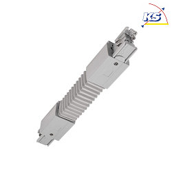 Accessories for 3-Phase track system D LINE - Flex coupler left-right, 220-240V AC/50-60Hz, gray