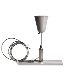 Tilbeh�r til 3-Faset skinnesystem D LINE - Wire oph�ngningsbeslag med Loftroset, justerbar, maks. 150cm, gr�