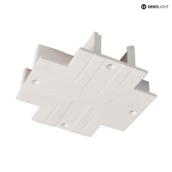 Accessory for 3-phase track system D LINE cover plate, X-connector