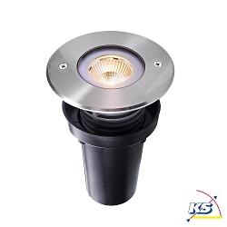 LED Gulvindbygningslampe TALL COB I Udendrsspot, 220-240V AC / 50-60Hz, 6W, rustfrit stl, 25, IP67, 3000K