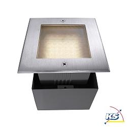 LED in-ground luminaire SQUARE II outdoor spot square, 220-240V AC / 50-60Hz, 2.2W, stainless steel, 120, IP67, 3000