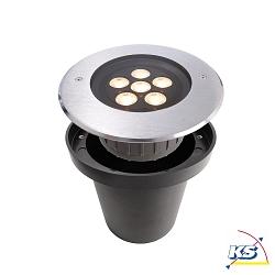 LED in-ground luminaire HP I outdoor spot, 220-240V, 6W, 20, IP67, 3000K, stainless steel silver, warm white