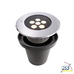 LED in-ground luminaire HP II outdoor spot, 220-240V, 10W, 20, IP67, 3000K, stainless steel silver, warm white