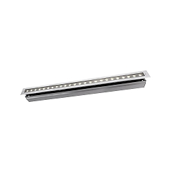 KapegoLED Gulvindbygningslampe LINE VI, 220-240V, 32W, s�lv klar / gennemsigtig, varm hvid
