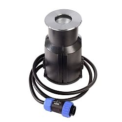 Gulvindbygningslampe EASY COB ROUND III WW, sp�ndingskonstant, symmetrisk, 24V DC, 5,50 W