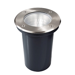 Floor recessed luminaire PHAKT, round, set, voltage constant, 220-240V AC/50-60Hz, 1x max. 9W
