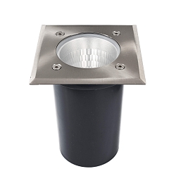 Gulvindbygningslampe PHAKT, firkantet, s�t, sp�ndingskonstant, 220-240V AC/50-60Hz, 1x maks. 9W