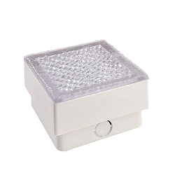 Gulvindbygningslampe TABIT 100x100 tilg�ngelig, omskiftelig IP67, gr�, gennemsigtig 
